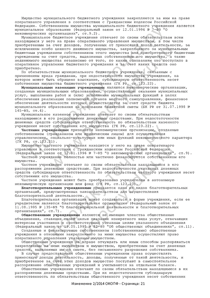 Изменение 2/2014 ОКОПФ (страница 21)