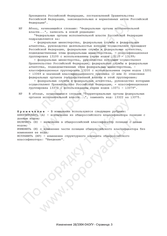 Изменение 28/2004 ОКОГУ (страница 3)