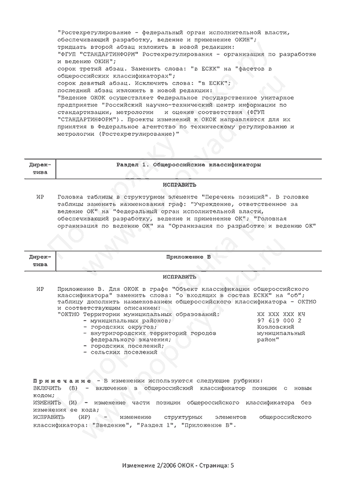 Изменение 2/2006 ОКОК (страница 5)