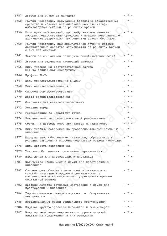 Изменение 3/2001 ОКОК (страница 4)