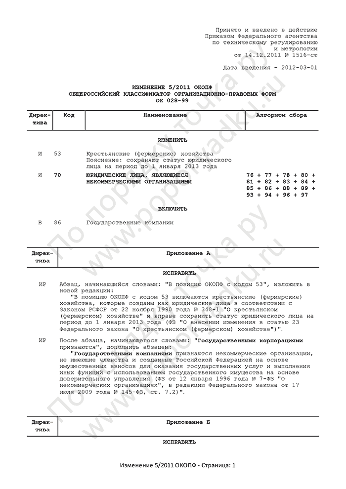 Изменение 5/2011 ОКОПФ (страница 1)